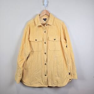 Patagonia Womens Size XL Corduroy Overshirt Jacket Shacket Beeswax Tan 20355
